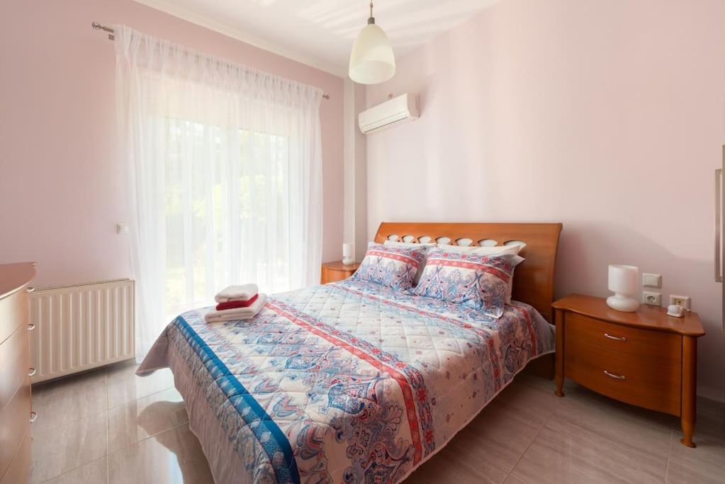 Greek Style Ground Floor Apartment & Pool Ialisos Exterior foto