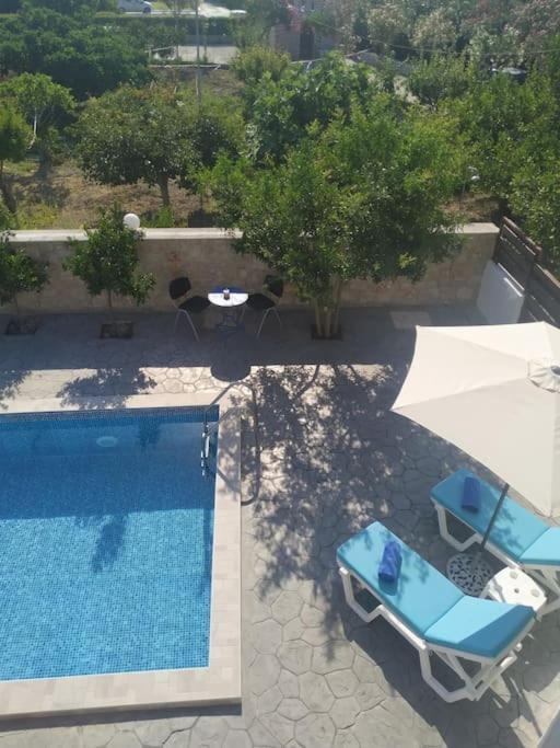 Greek Style Ground Floor Apartment & Pool Ialisos Exterior foto
